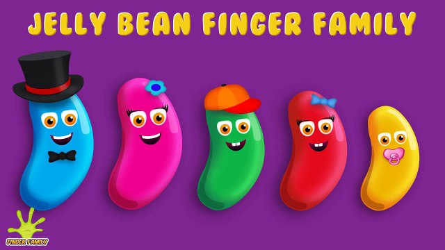 The Finger Family Jelly Bean Family Nursery Rhyme | Jelly Bean Finger Family Songs