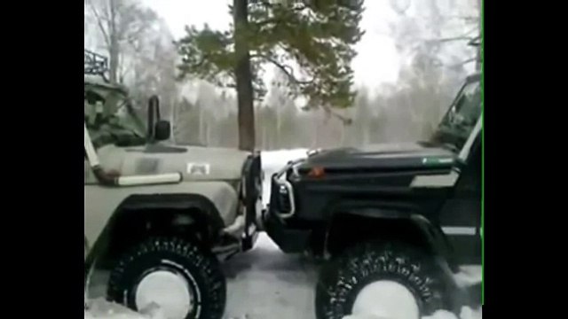 Автомобили, кто сильнее- Гелендваген vs УАЗ