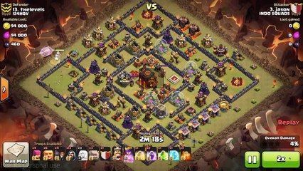 3 STARS ON TOWN HALL 10 - ARCHER QUEEN WALKER GIGOWI BY JASON