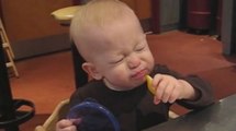 Baby Can't Handle Lemon's Sourness But Refuses To Give Up Hope