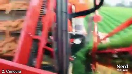 Isto sim é uma colheita automatica.