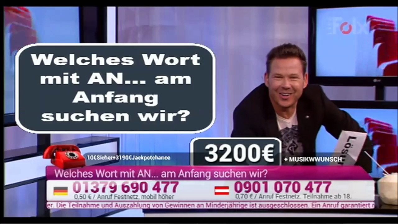 Folx Quiz: 'Einfaches' Wort mit AN am Anfang (29.08.2015)