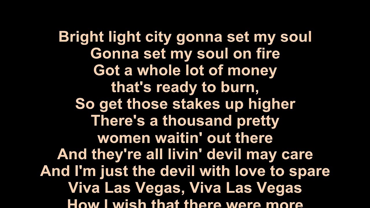 Elvis Presley Viva Las Vegas Lyrics video Dailymotion