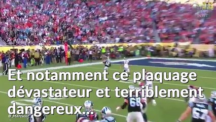 La grosse chute en direct à la télévision d'un joueur des Broncos après le Super Bowl