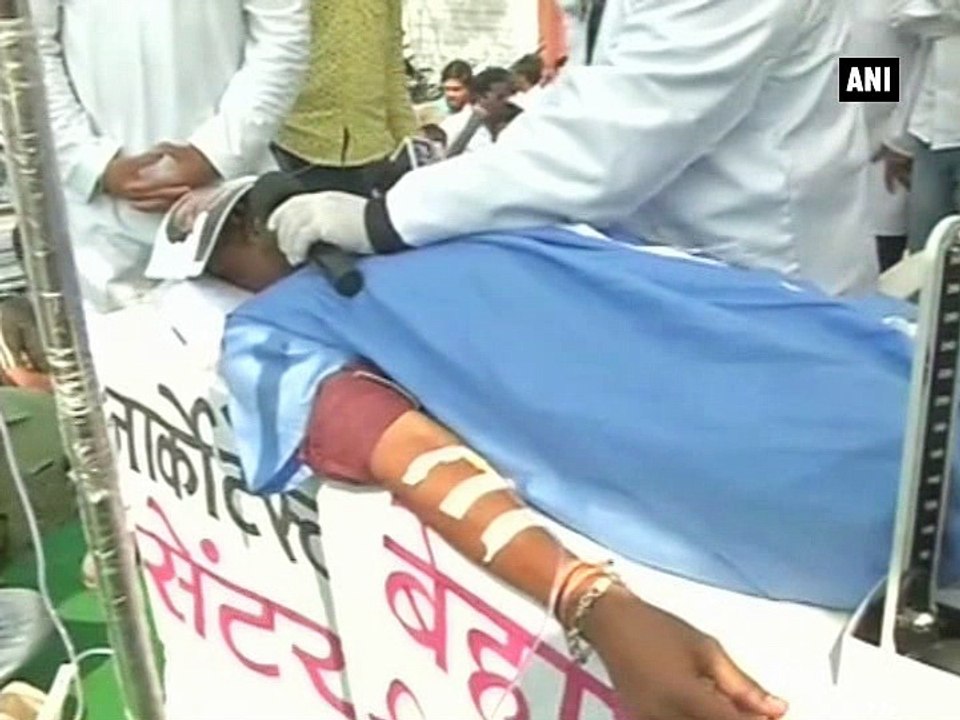 Congress protests against Chhattisgarh CM