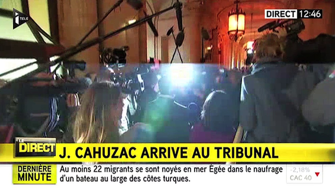 Cahuzac chahuté par les médias à son procès