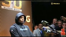 Cam Newton clams up on camera after Panther Super Bowl loss