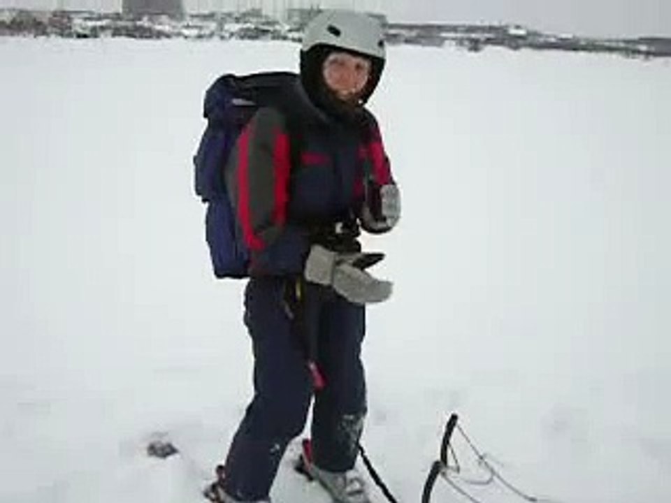 Кайтинг в Охе, старт на кайте Эльф Хобби 3 кв.м
