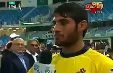 watch this video man of the match in psl muhammad asghar