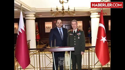Katar Savunma Bakanı'ndan Genelkurmay Başkanı Akar'a Ziyaret