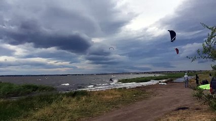 Кайтинг лето 2014 прыжки