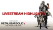 Metal Gear Solid 5 The Phantom Pain (Livestream highlights) Funny moments