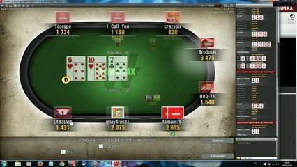 Poker4you épisode 15 - SNG double or Nothing - 10 joueurs