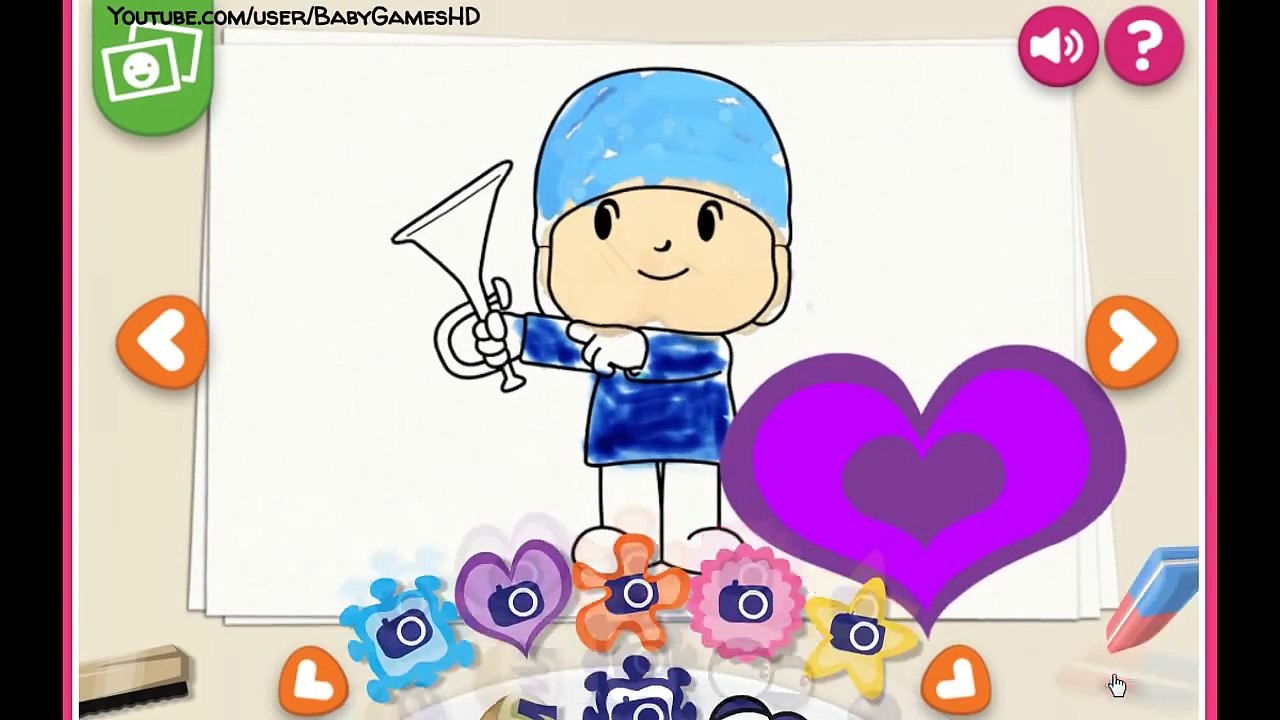 Pocoyo Nick Jr Colour Funny Children Game in English