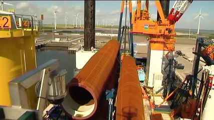Eerste windmolens in Gemini-windpark boven Schiermonnikoog - RTV Noord