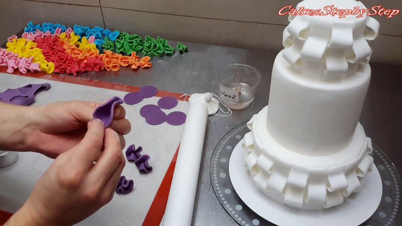 Rainbow Ombre Cake - How To by CakesStepbyStep