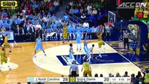 North Carolina vs. Notre Dame Basketball Highlights (2015-16)