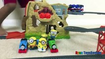 34 Thomas and Friends Trackmaster Volcano Drop Unboxing Playtime with Minions Ryan ToysRev