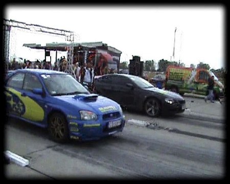 BMW M6 Vs. Subaru Impreza WRX STI Drag Race