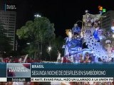 Brasil vive su segunda noche de carnaval