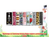 Funda Gel Flexible Samsung Galaxy Alpha BeCool Seaside Wood [  1 Protector Cristal Vidrio Templado