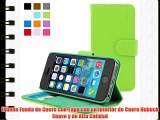 Snugg - Funda de Cuero para iPhone 5 / 5s con Soporte Plegable y garantía de por Vida color