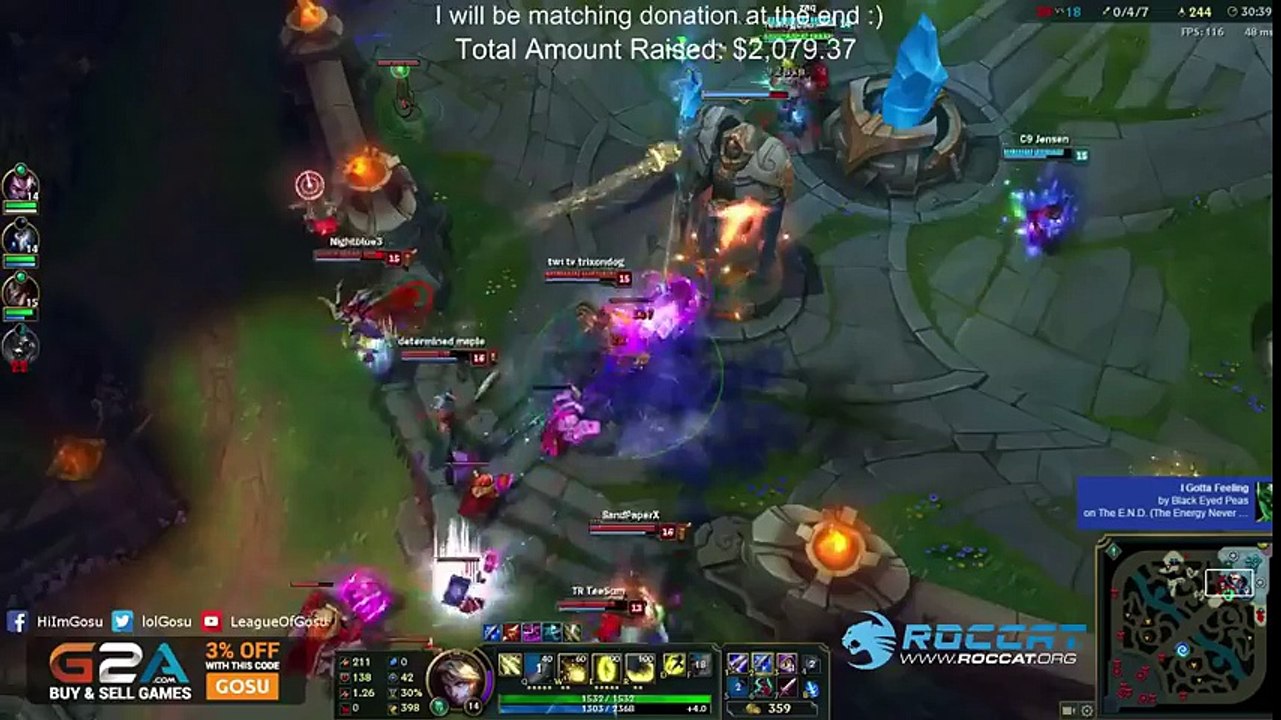 C9 Jensen INSANE Twisted Fate Pentakill