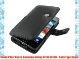 Funda PDair Cuero Samsung Galaxy S2 GT-i9100 - Book Type Negra