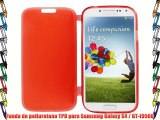 TPU Flip Case color ROJO translúcido para Samsung Galaxy S4 / GT-I9500 - Línea Trendy de AQ