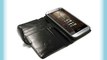 Tuff-Luv Funda cartera de piel genuino 'Vintage' (inc. protector de pantalla) para HTC One