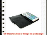 Tuff-Luv funda/cartera en piel 'Vintage' para Apple iPhone 6 (con protector de pantalla) -