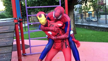 Iron Man VS Spiderman - Battle Rematch - My Superheroes IRL