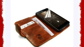 Tuff-Luv Wallet Case - Funda para Sony Xperia Z2 marrón