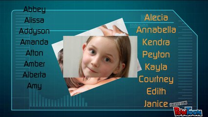 Mira los nombres para niñas populares