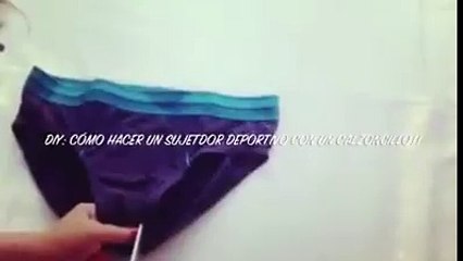 How to make a sports bra chest of underwear