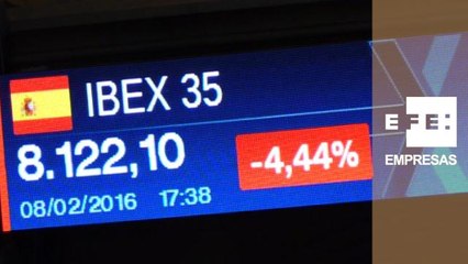 Lunes negro para la Bolsa española que cae un 4,4% al cierre