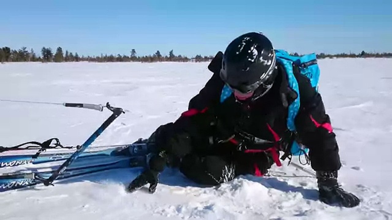 Кайтинг Я на лыжах 2