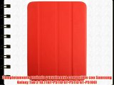 VEO | Funda Ultra Slim Para Samsung Galaxy TAB 2 10.1 Smart Case Ligera ROJO