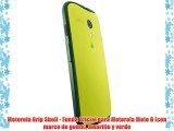 Motorola Grip Shell - Funda Oficial para Motorola Moto G (con marco de goma) amarillo y verde