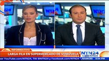 En video: Así son las filas de cientos de venezolanos que buscan alimentos en los supermercados de Caracas