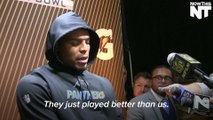 Sad Cam Newton Walks Out Of Interview Following Super Bowl 50