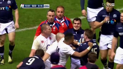 Quand Owen Farrell s'énerve contre Greig Laidlaw