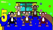 Fünf kleine Affen Cinco monitos Spanisch lernen mit Kinderliedern YleeKids