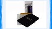 iKase(TM) Side Flip Wallet Case Embossed Genuine Leather Material for iPhone 6 Plus 5.5 - Black