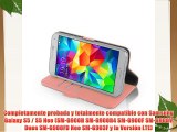JAMMYLIZARD Funda De Piel Para Samsung Galaxy S5 Luxury Wallet Tipo Cartera ROSA MELOCOTÓN