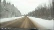 Truck Skidded on a Snowy Road (accidents)