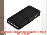 JAMMYLIZARD | Funda De Piel Para iPhone 6 Plus / 6s Plus 5.5 Pulgadas Business Wallet Tipo