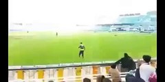 Ahmed Shahzad dancing while fielding during match!