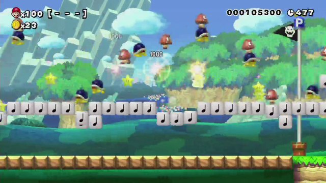 Super Mario Maker - 100 Mario Challenge 0-024 Easy - Quest for Amiibo Yoshi Reward