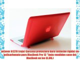 mCover A1278 (rojo) Carcasa protectora dura (estuche rígido) de policarbonato para MacBook